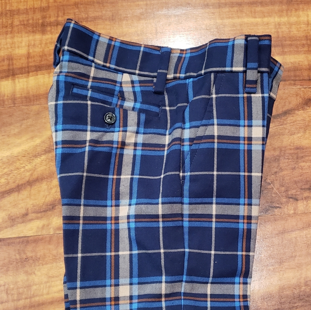 Janie and Jack NWT/EUC boys 4 dog intarsia sweater, plaid pants, plaid shirt - Picture 8 of 13